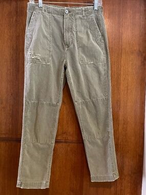 Anthropologie Khaki Pants, Size 2 - Distressed